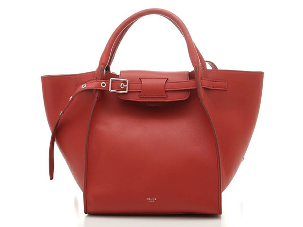 Celine Handbag Big Bag Calfskin Red